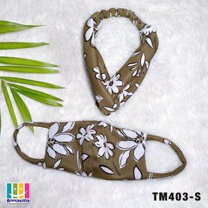 Annaella Headband / Turban & Face Mask Set, TM403S